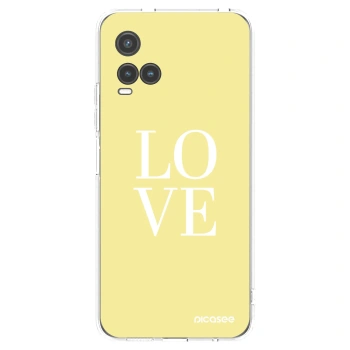 Picasee átlátszó szilikon tok az alábbi mobiltelefonokra Vivo Y33s - Love