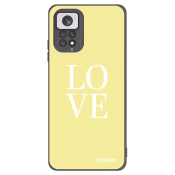 Picasee fekete szilikon tok az alábbi mobiltelefonokra Xiaomi Redmi Note 11 - Love