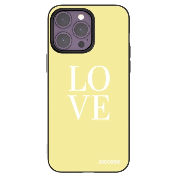 Picasee fekete szilikon tok az alábbi mobiltelefonokra Apple iPhone 14 Pro Max - Love