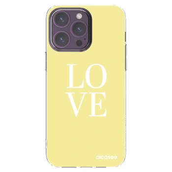 Picasee átlátszó szilikon tok az alábbi mobiltelefonokra Apple iPhone 14 Pro Max - Love