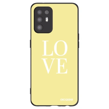 Picasee fekete szilikon tok az alábbi mobiltelefonokra OPPO A94 5G - Love