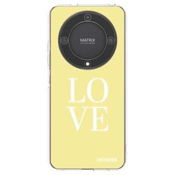 Picasee átlátszó szilikon tok az alábbi mobiltelefonokra Honor Magic5 Lite 5G - Love