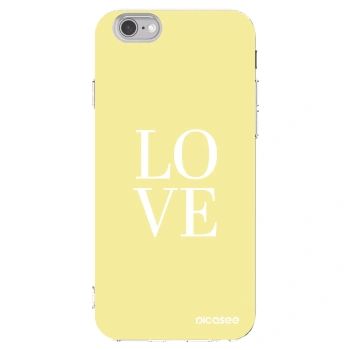 Picasee átlátszó szilikon tok az alábbi mobiltelefonokra Apple iPhone 6/6S - Love
