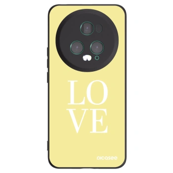 Picasee fekete szilikon tok az alábbi mobiltelefonokra Honor Magic5 Pro - Love