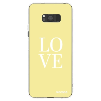 Picasee átlátszó szilikon tok az alábbi mobiltelefonokra Samsung Galaxy S8 G950F - Love