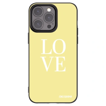 Picasee fekete szilikon tok az alábbi mobiltelefonokra Apple iPhone 15 Pro Max - Love