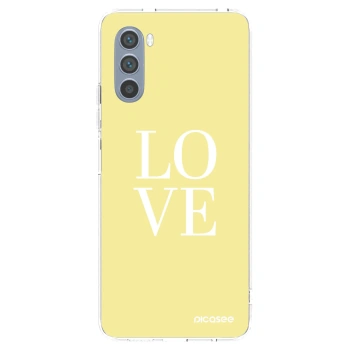 Picasee átlátszó szilikon tok az alábbi mobiltelefonokra Motorola Moto G62 - Love