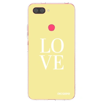 Picasee átlátszó szilikon tok az alábbi mobiltelefonokra Xiaomi Mi 8 Lite - Love