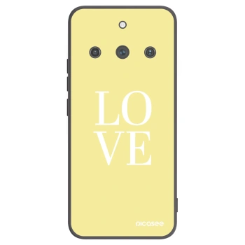 Picasee fekete szilikon tok az alábbi mobiltelefonokra Realme 11 Pro+ - Love