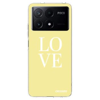 Picasee átlátszó szilikon tok az alábbi mobiltelefonokra Xiaomi Poco X6 Pro - Love