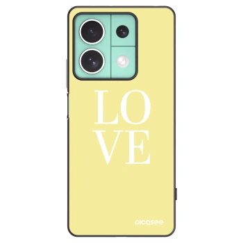 Picasee fekete szilikon tok az alábbi mobiltelefonokra Xiaomi Redmi Note 13 5G - Love