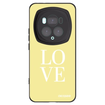 Picasee fekete szilikon tok az alábbi mobiltelefonokra Honor Magic6 Pro - Love