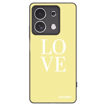 Picasee fekete szilikon tok az alábbi mobiltelefonokra Xiaomi Redmi Note 13 4G - Love