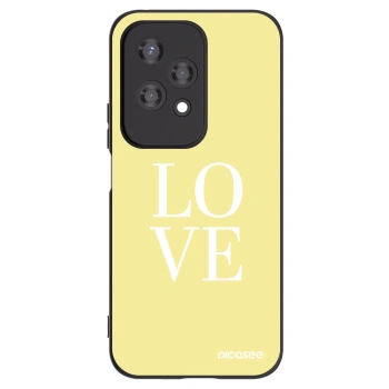 Picasee fekete szilikon tok az alábbi mobiltelefonokra Honor 200 Lite - Love