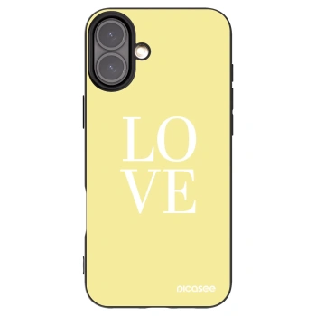 Picasee fekete szilikon tok az alábbi mobiltelefonokra Apple iPhone 16 Plus - Love