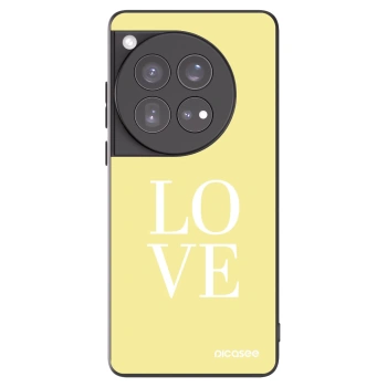 Picasee fekete szilikon tok az alábbi mobiltelefonokra OnePlus 12 5G - Love