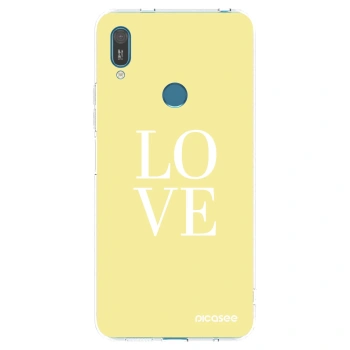 Picasee átlátszó szilikon tok az alábbi mobiltelefonokra Huawei Y7 2019 - Love