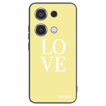 Picasee fekete szilikon tok az alábbi mobiltelefonokra Xiaomi Redmi Note 14S - Love
