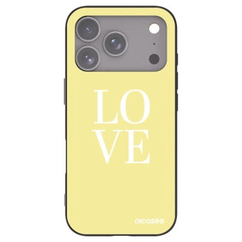 Picasee fekete szilikon tok az alábbi mobiltelefonokra Apple iPhone 17 Pro - Love
