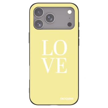Picasee fekete szilikon tok az alábbi mobiltelefonokra Apple iPhone 17 Pro Max - Love
