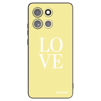 Picasee fekete szilikon tok az alábbi mobiltelefonokra Motorola Moto G86 5G - Love