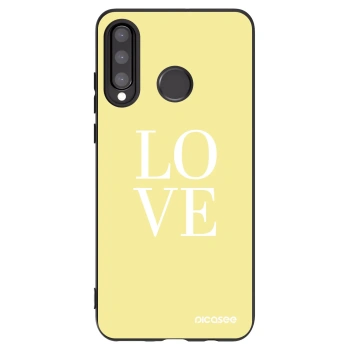 Picasee fekete szilikon tok az alábbi mobiltelefonokra Huawei P30 Lite - Love