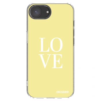 Picasee átlátszó szilikon tok az alábbi mobiltelefonokra Apple iPhone 17e - Love
