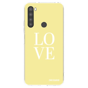 Picasee átlátszó szilikon tok az alábbi mobiltelefonokra Xiaomi Redmi Note 8 - Love