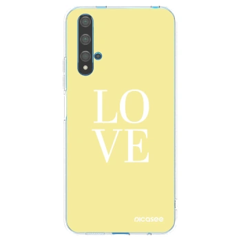 Picasee átlátszó szilikon tok az alábbi mobiltelefonokra Huawei Nova 5T - Love