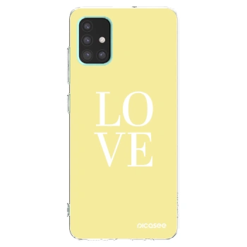Picasee átlátszó szilikon tok az alábbi mobiltelefonokra Samsung Galaxy A51 A515F - Love
