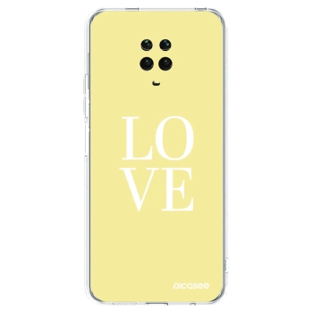 Picasee átlátszó szilikon tok az alábbi mobiltelefonokra Xiaomi Redmi Note 9 Pro - Love