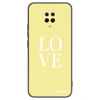 Picasee fekete szilikon tok az alábbi mobiltelefonokra Xiaomi Redmi Note 9 Pro - Love