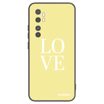 Picasee fekete szilikon tok az alábbi mobiltelefonokra Xiaomi Mi Note 10 Lite - Love