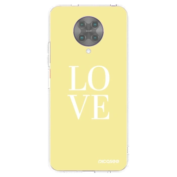Picasee átlátszó szilikon tok az alábbi mobiltelefonokra Xiaomi Poco F2 Pro - Love