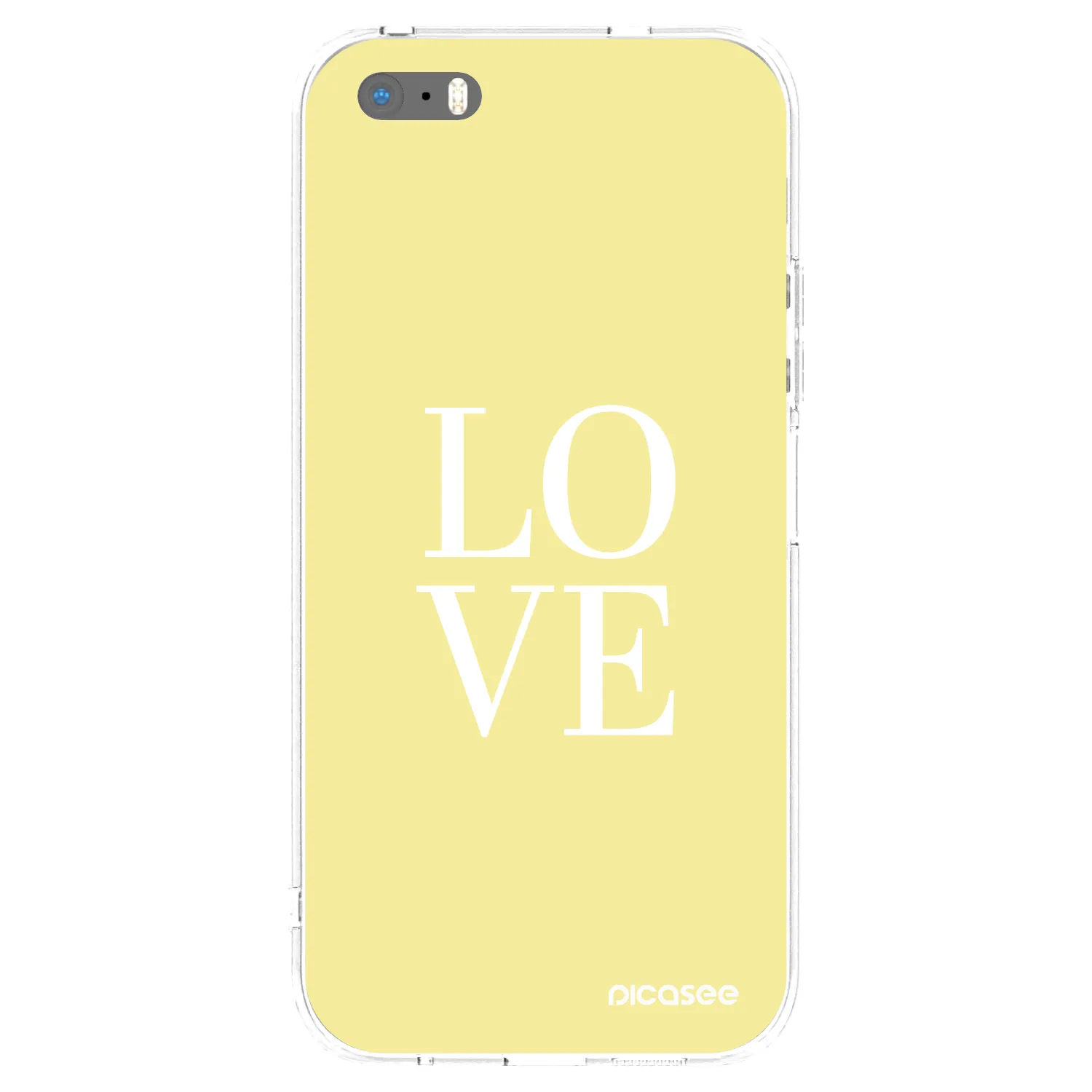 Picasee átlátszó szilikon tok az alábbi mobiltelefonokra Apple iPhone 5/5S/SE - Love