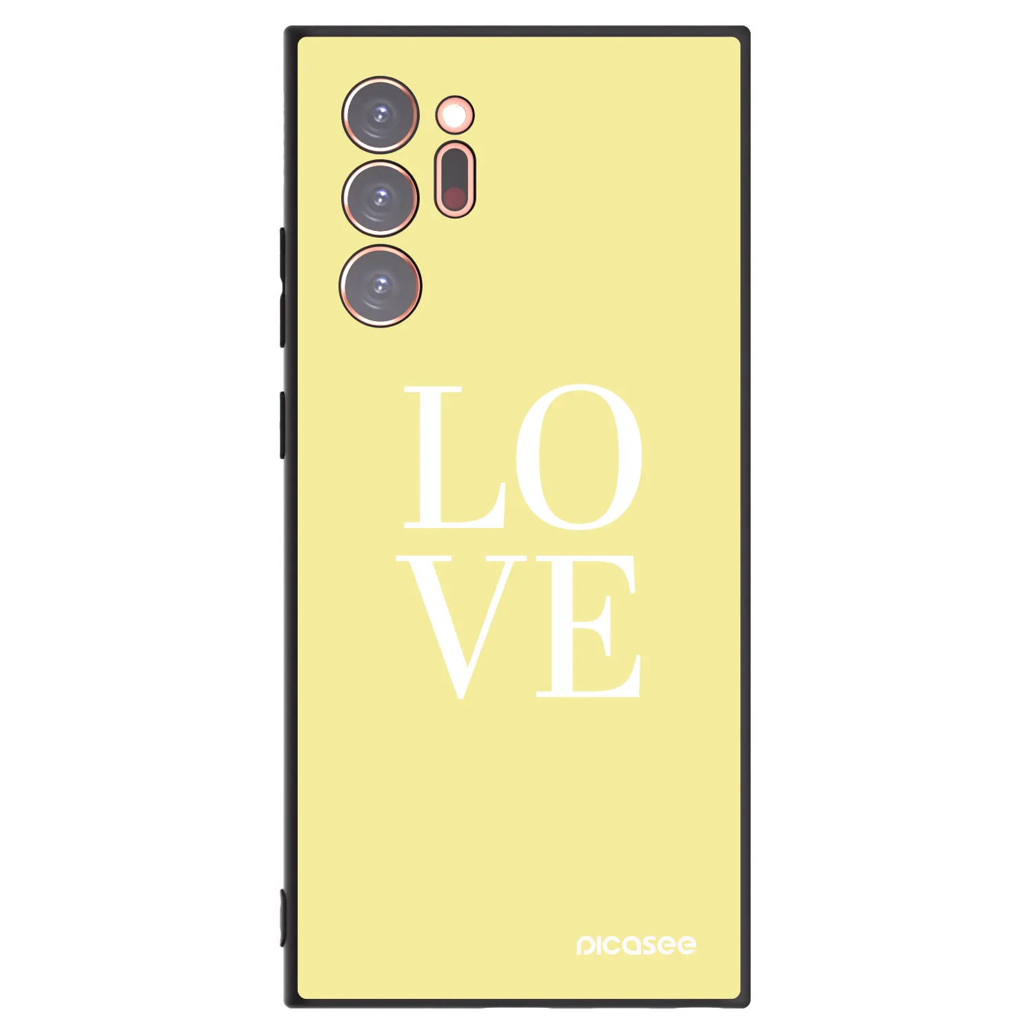 Picasee fekete szilikon tok az alábbi mobiltelefonokra Samsung Galaxy Note 20 Ultra - Love