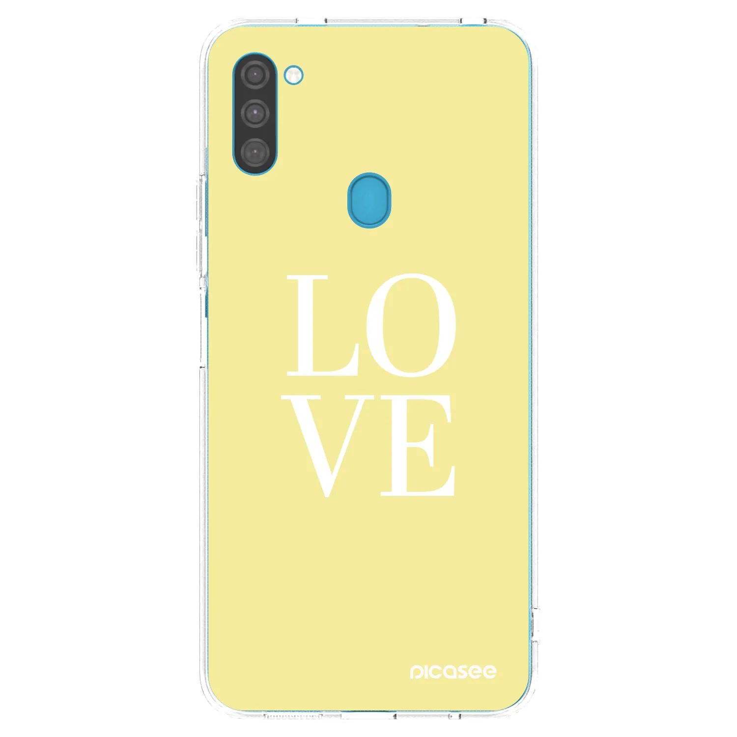 Picasee átlátszó szilikon tok az alábbi mobiltelefonokra Samsung Galaxy M11 - Love