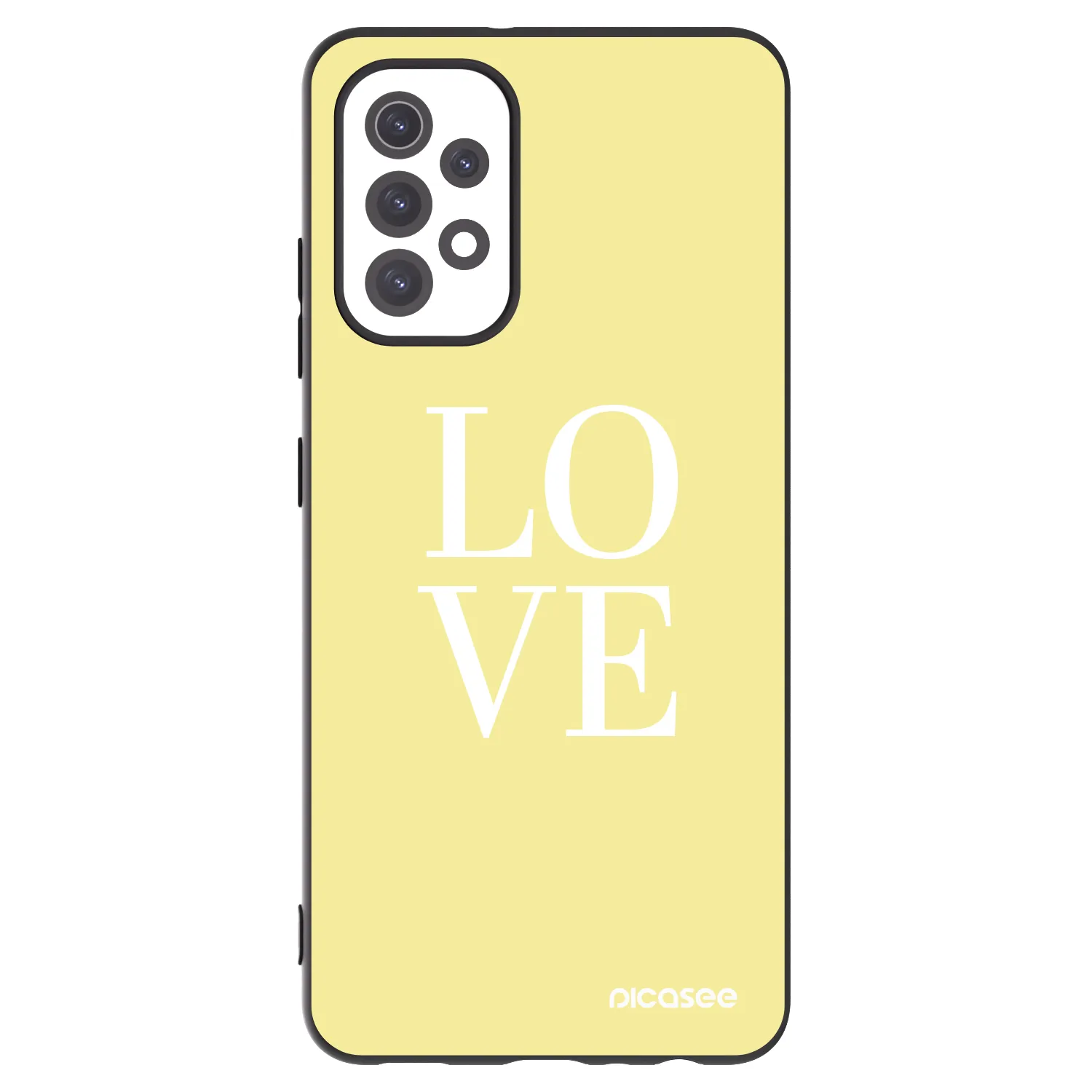 Picasee fekete szilikon tok az alábbi mobiltelefonokra Samsung Galaxy A32 5G A326B - Love