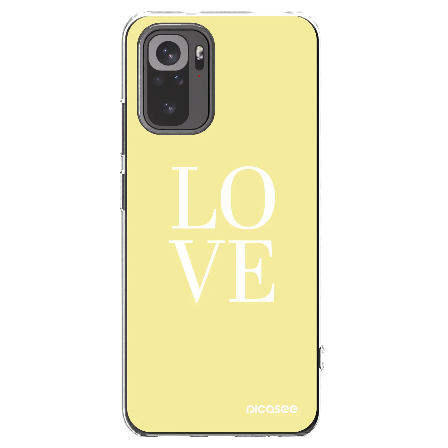 Picasee átlátszó szilikon tok az alábbi mobiltelefonokra Xiaomi Redmi Note 10S - Love