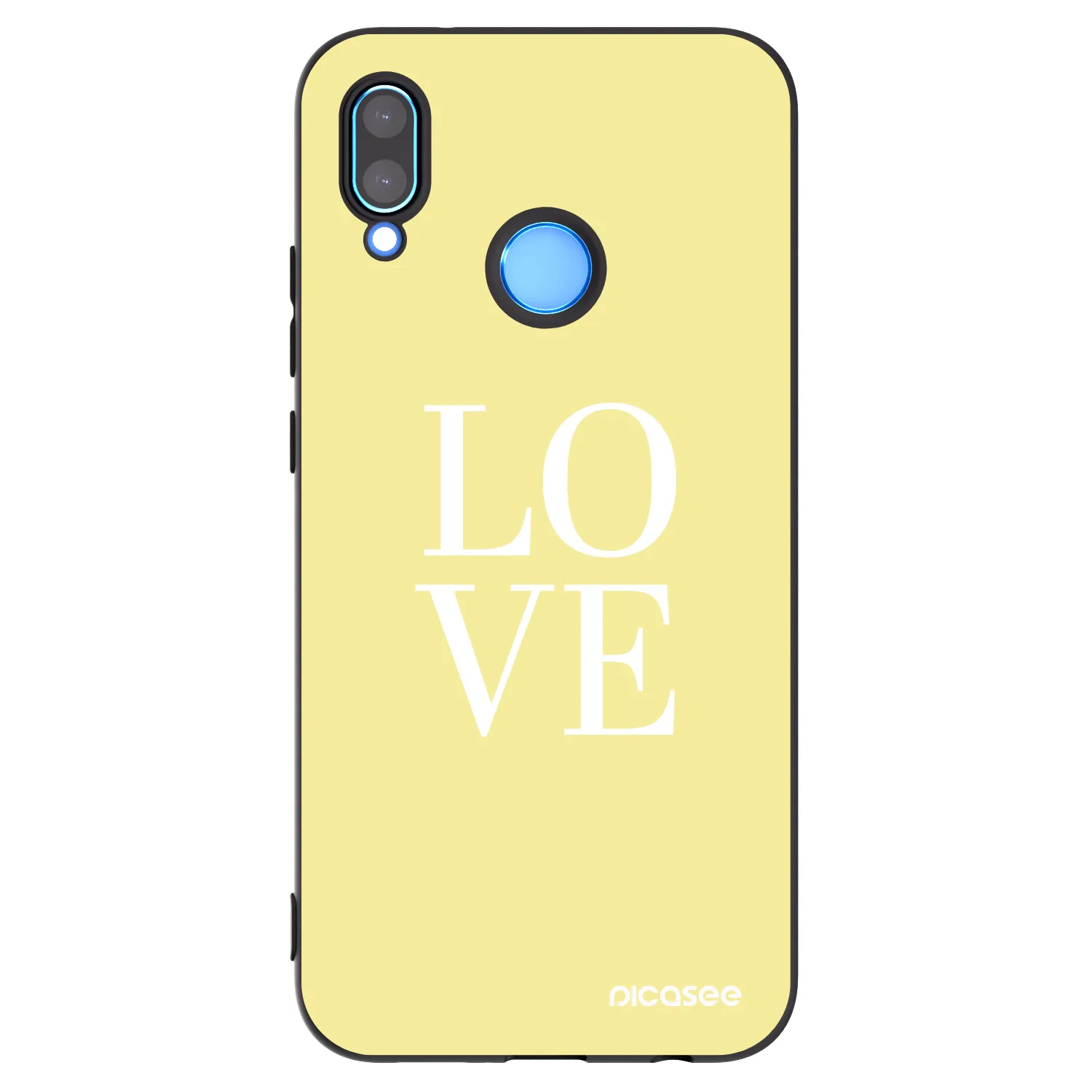 Picasee fekete szilikon tok az alábbi mobiltelefonokra Huawei P20 Lite - Love