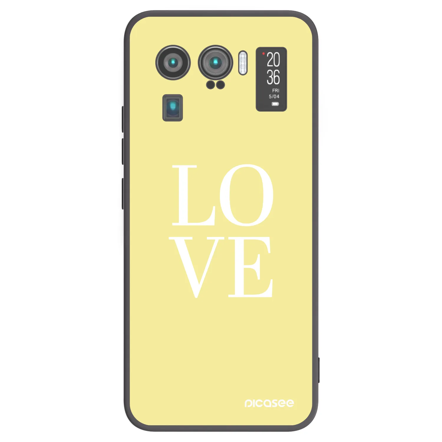Picasee fekete szilikon tok az alábbi mobiltelefonokra Xiaomi Mi 11 Ultra - Love