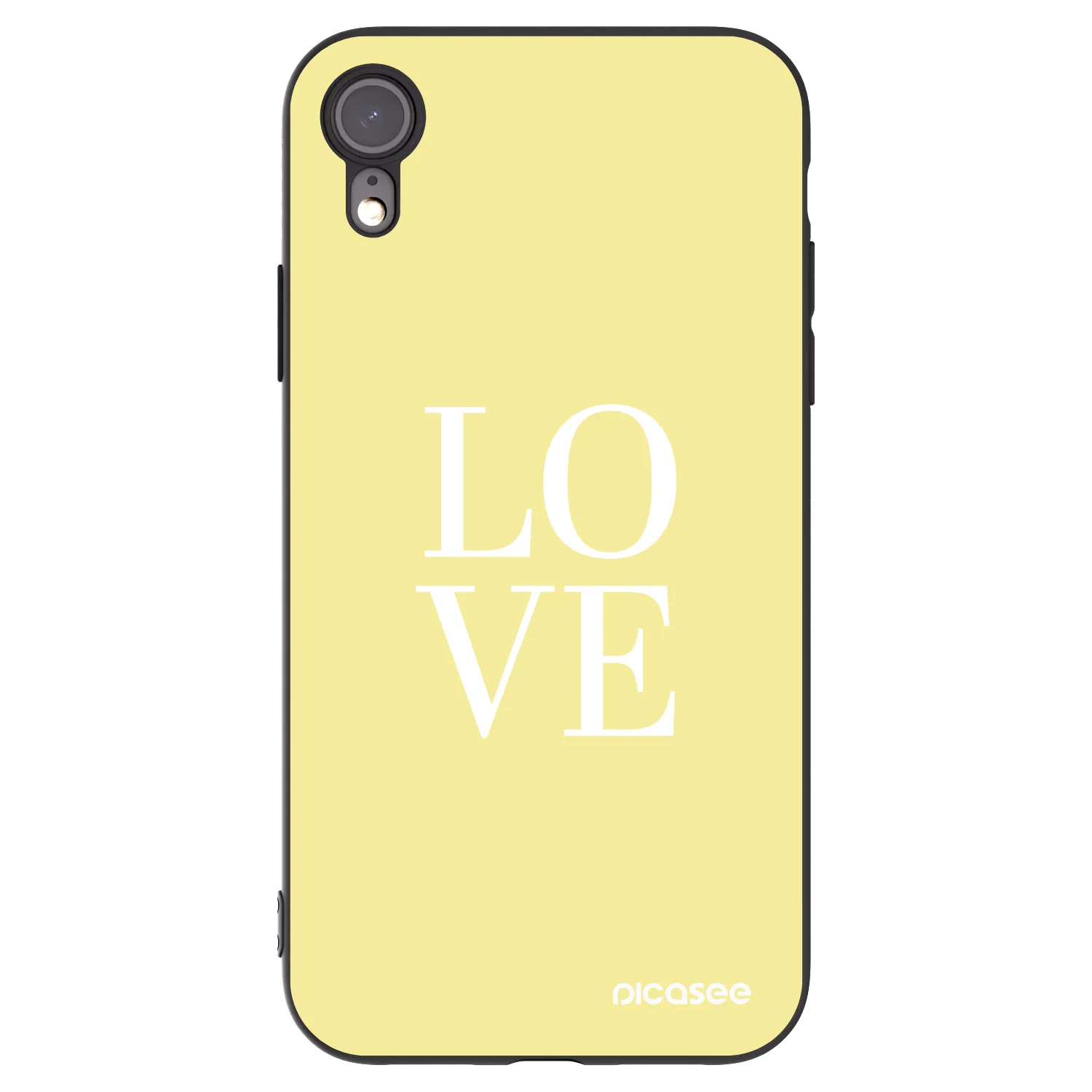 Picasee fekete szilikon tok az alábbi mobiltelefonokra Apple iPhone 6 Plus/6S Plus - Love