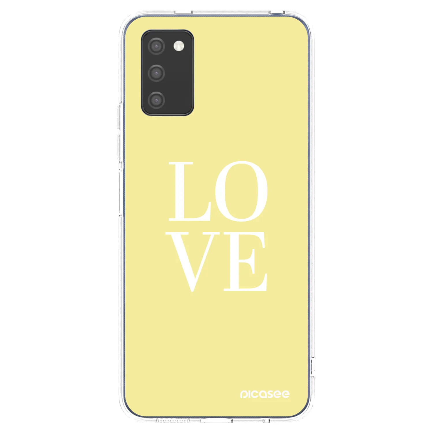 Picasee átlátszó szilikon tok az alábbi mobiltelefonokra Samsung Galaxy A02s A025G - Love