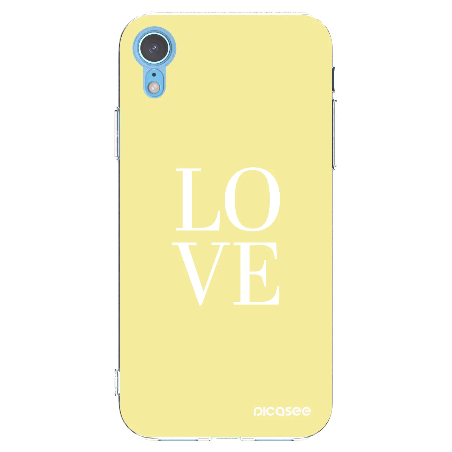 Picasee átlátszó szilikon tok az alábbi mobiltelefonokra Apple iPhone XR - Love