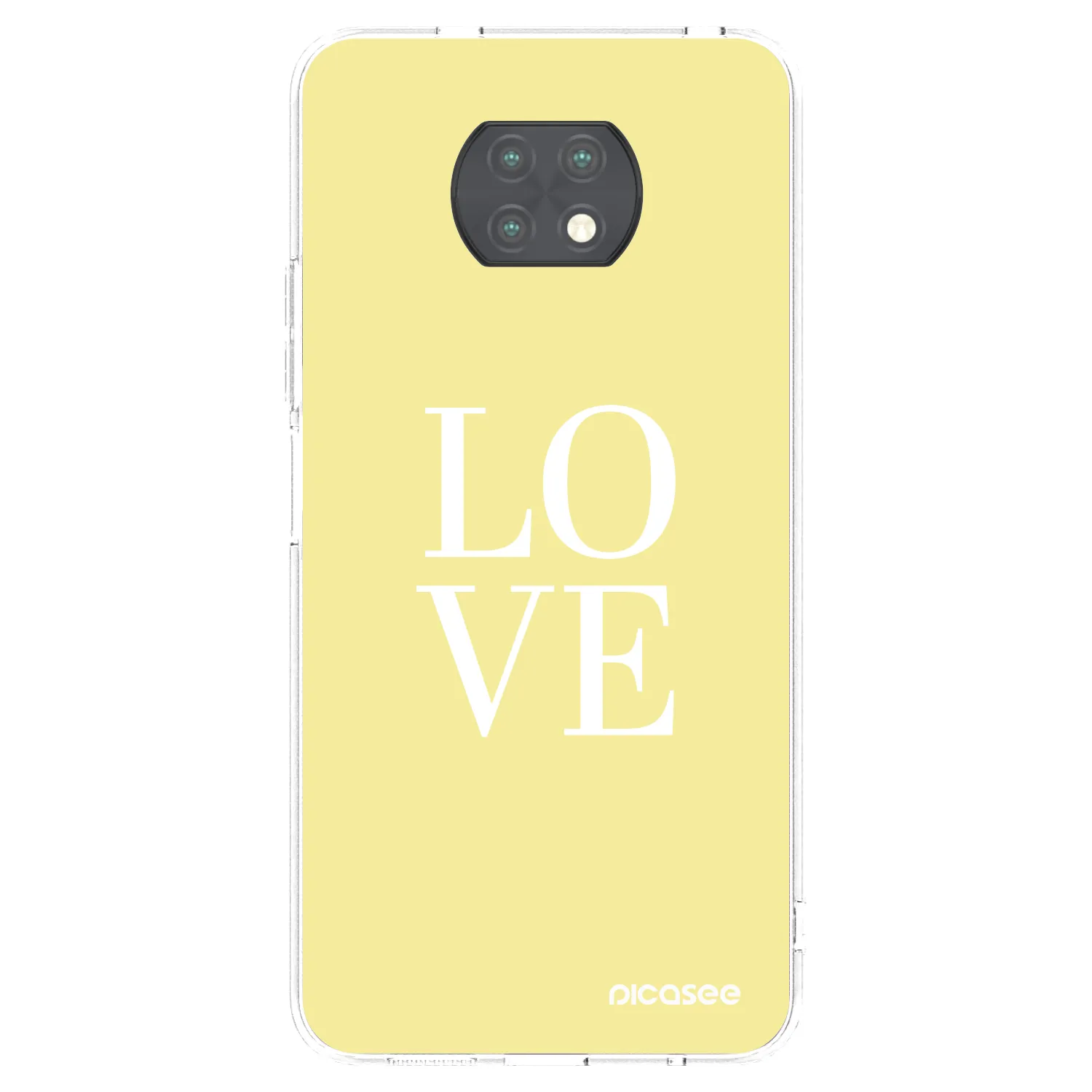 Picasee átlátszó szilikon tok az alábbi mobiltelefonokra Xiaomi Redmi Note 9T - Love