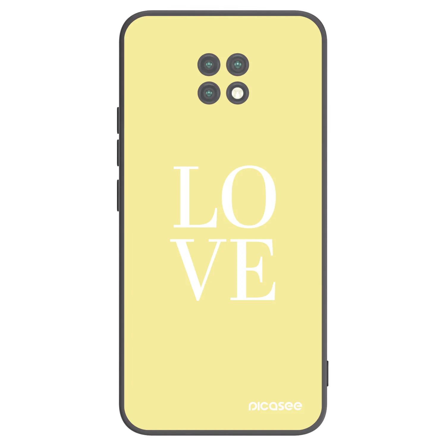 Picasee fekete szilikon tok az alábbi mobiltelefonokra Xiaomi Redmi Note 9T - Love