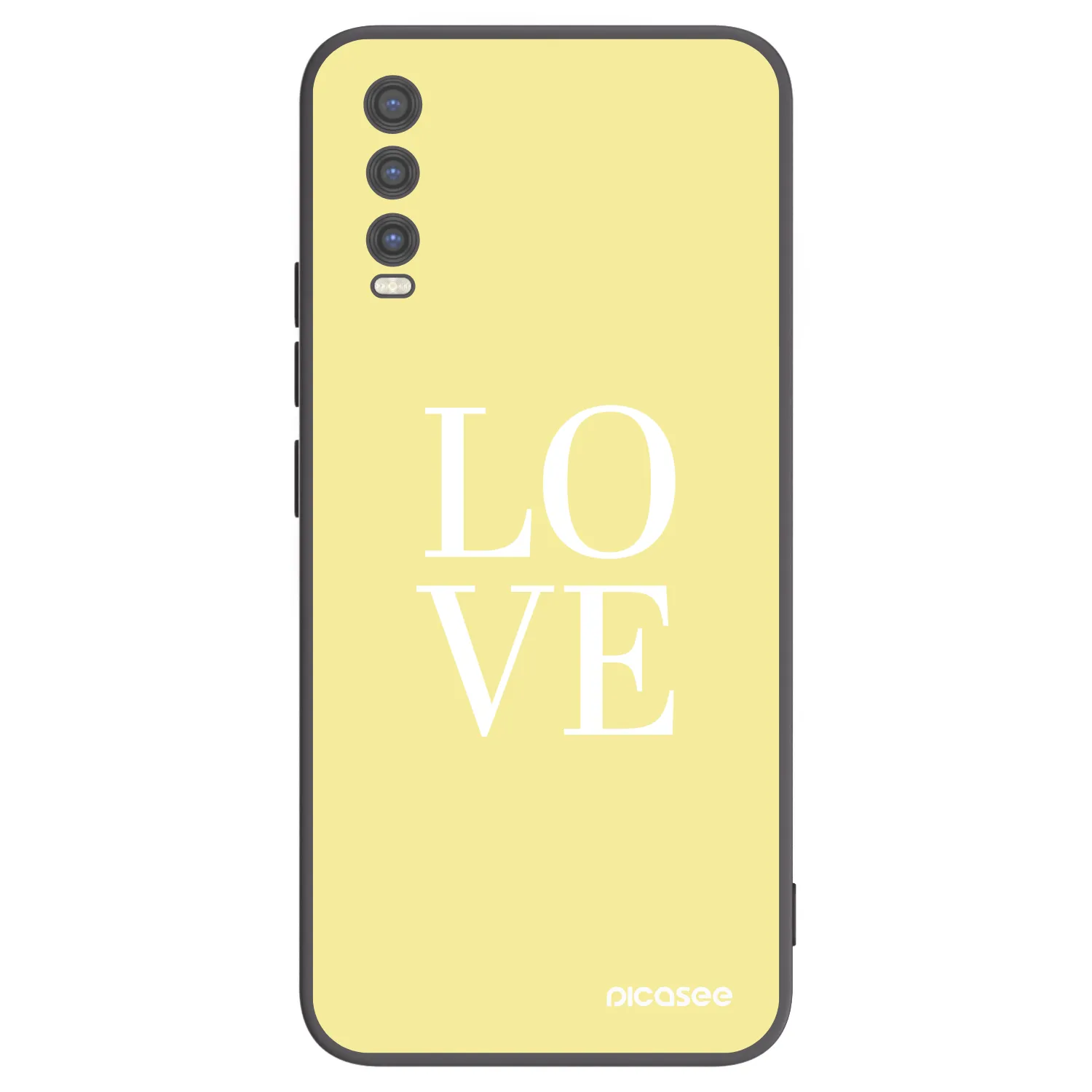 Picasee fekete szilikon tok az alábbi mobiltelefonokra Vivo Y20s - Love