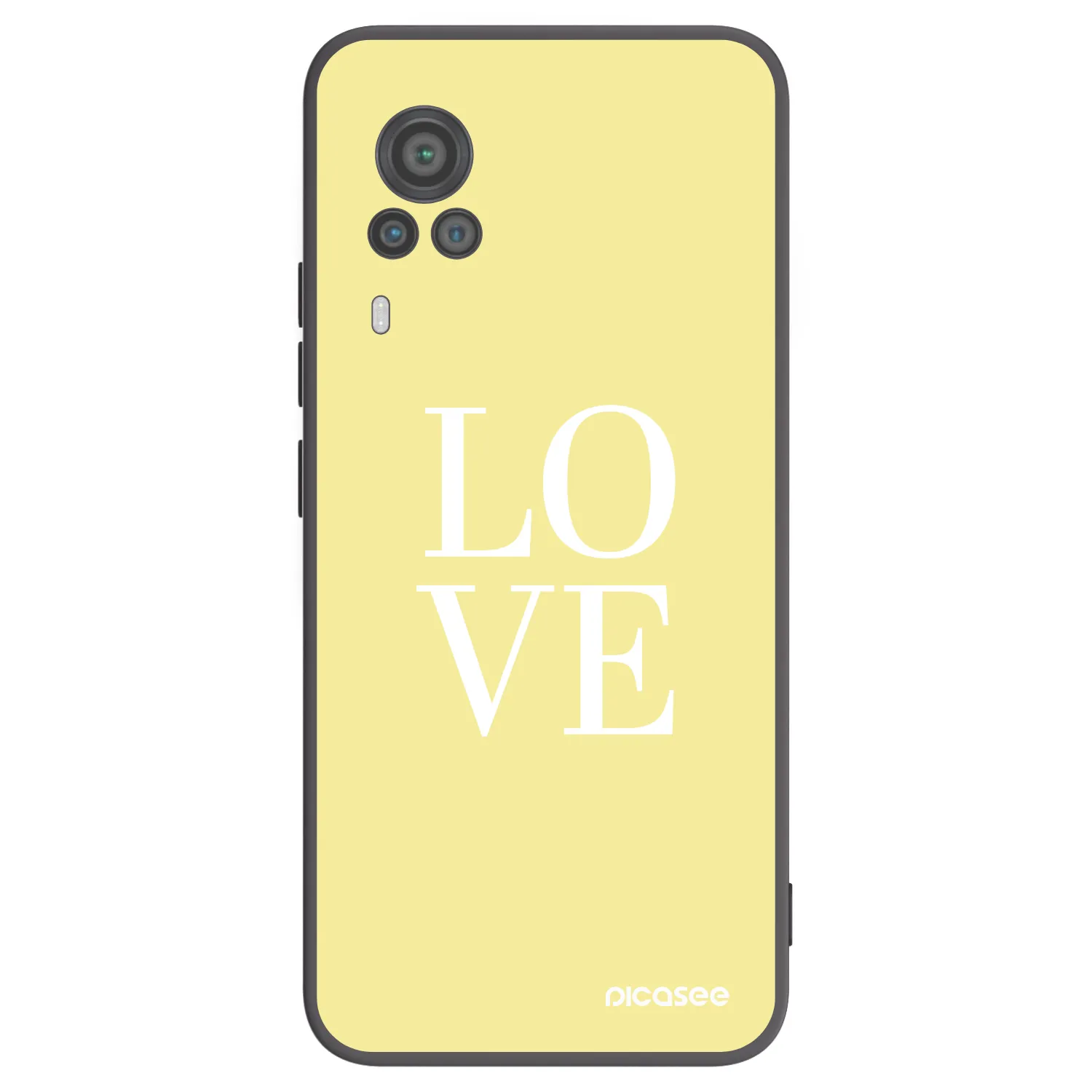 Picasee fekete szilikon tok az alábbi mobiltelefonokra Vivo X60 Pro 5G - Love