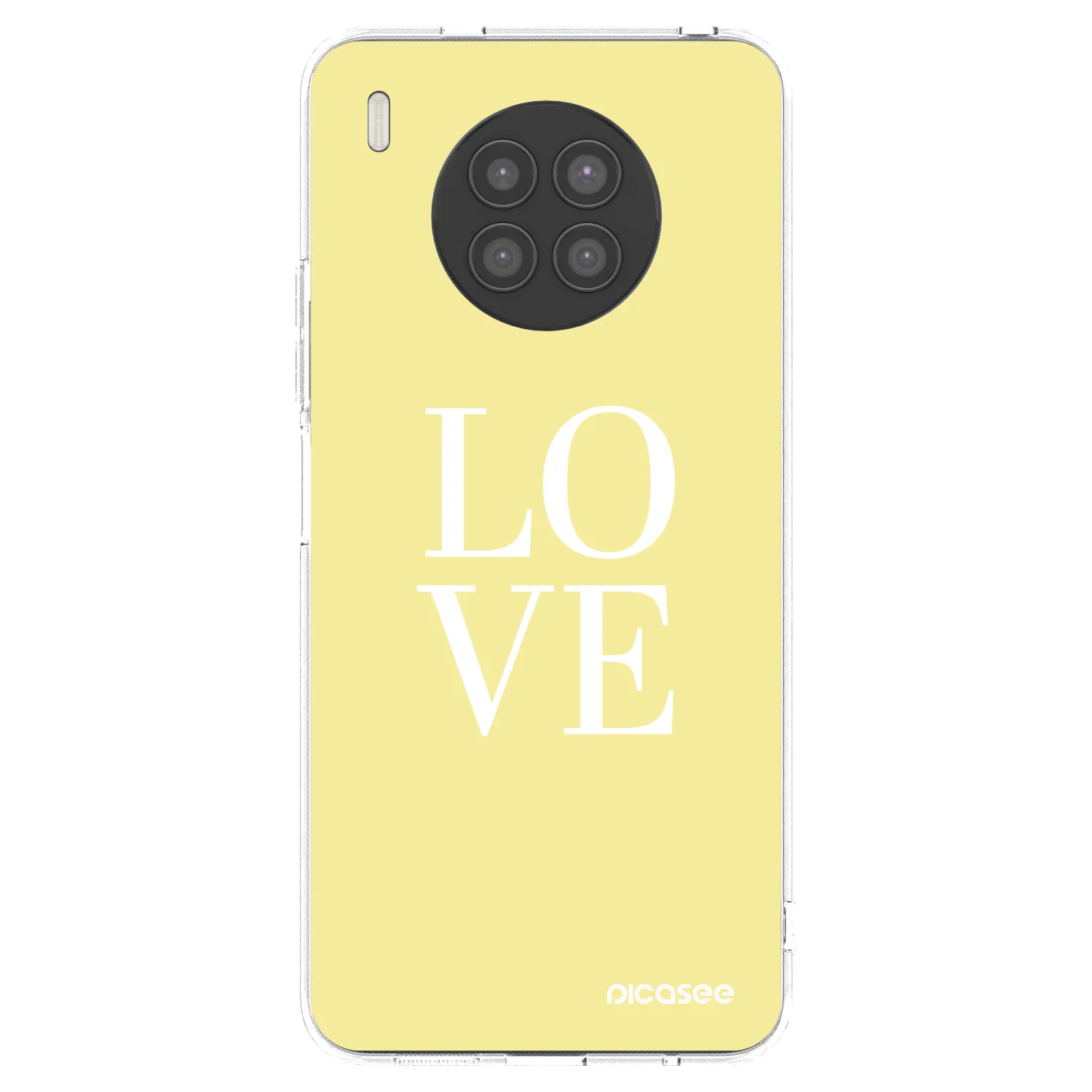 Picasee átlátszó szilikon tok az alábbi mobiltelefonokra Huawei Nova 8i - Love