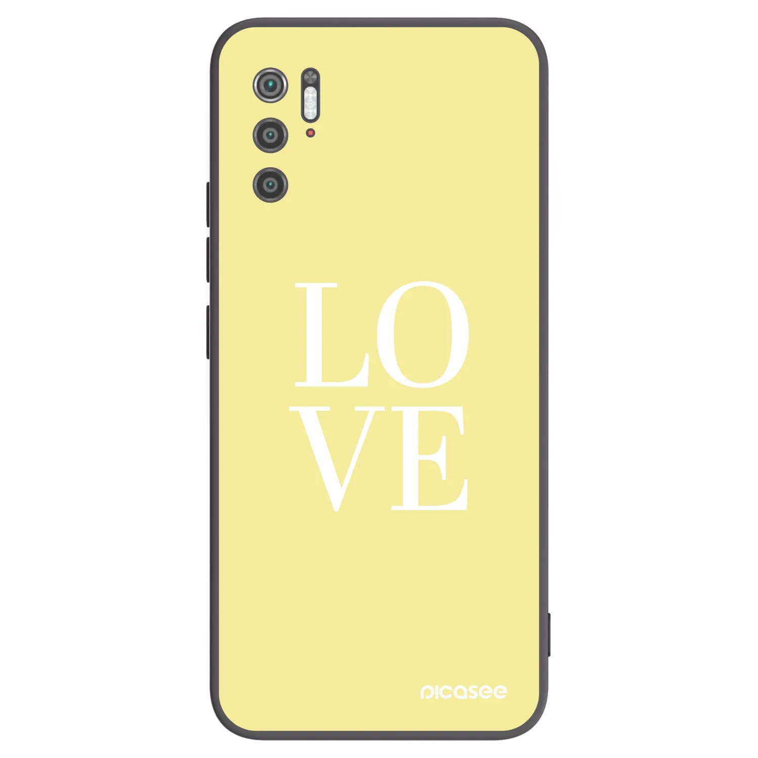 Picasee fekete szilikon tok az alábbi mobiltelefonokra Xiaomi Poco M3 Pro 5G - Love